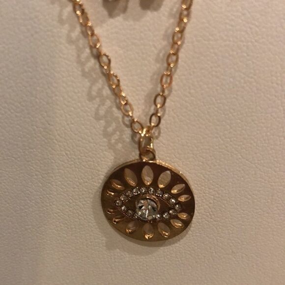 Necklace Multilayered Zinc Alloy heart butterfly - Picture 6 of 10